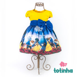 Vestido Princesinha Sofia Chuva de Flores - Totinha