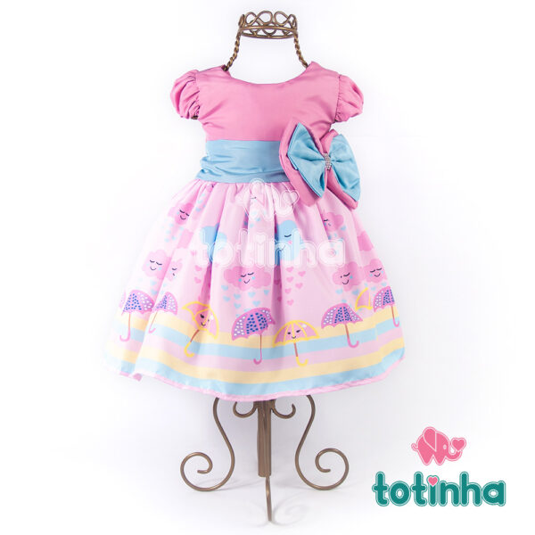 Vestido adulto store chuva de amor